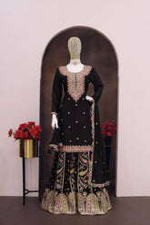 Heavy Chinon sharara with Mat Squence work EASR00020